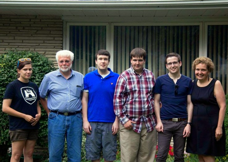 Ann Douglas with her family.