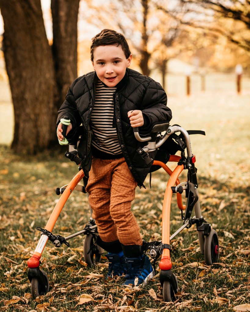 Griffin Shales in his Trexo.