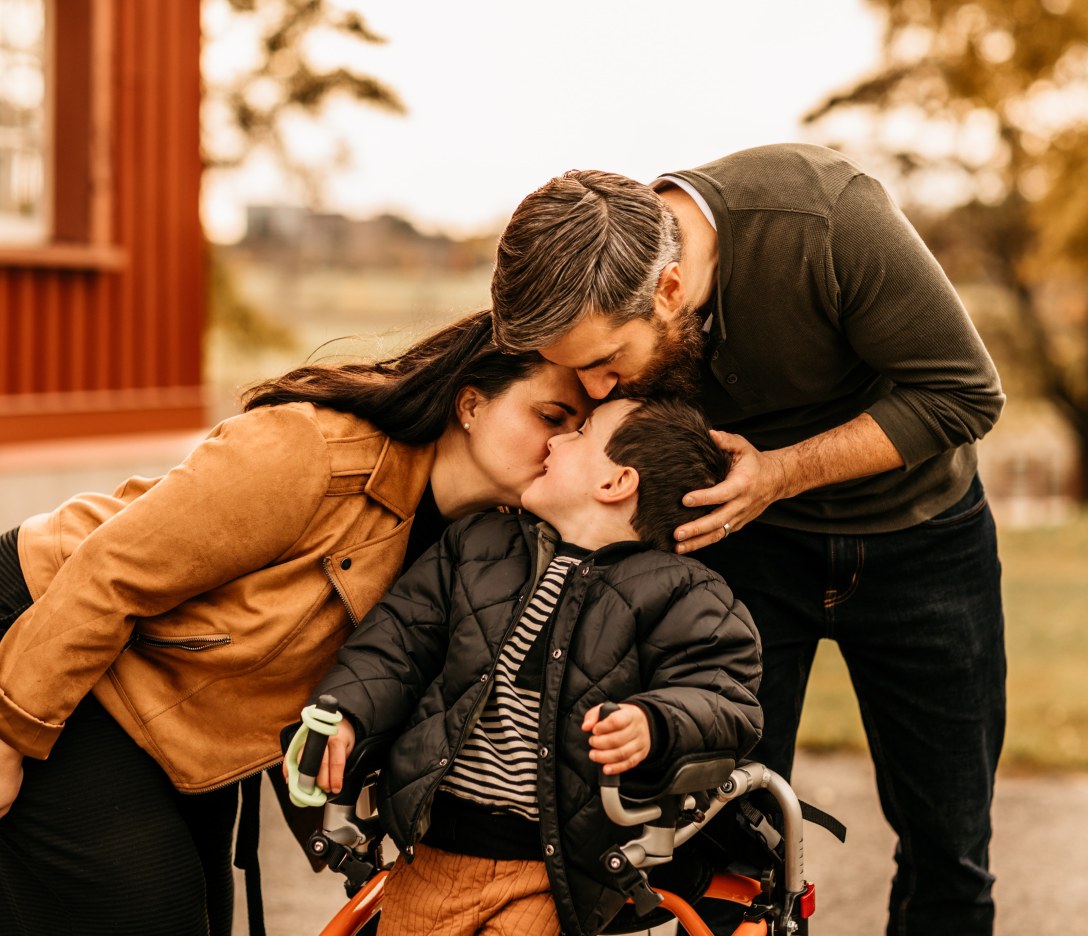 Michelle and Adam Shales with their son, Griffin